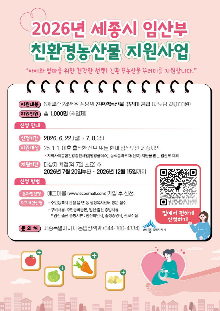 임산부 친환경농산물 지원사업(농업정책과)