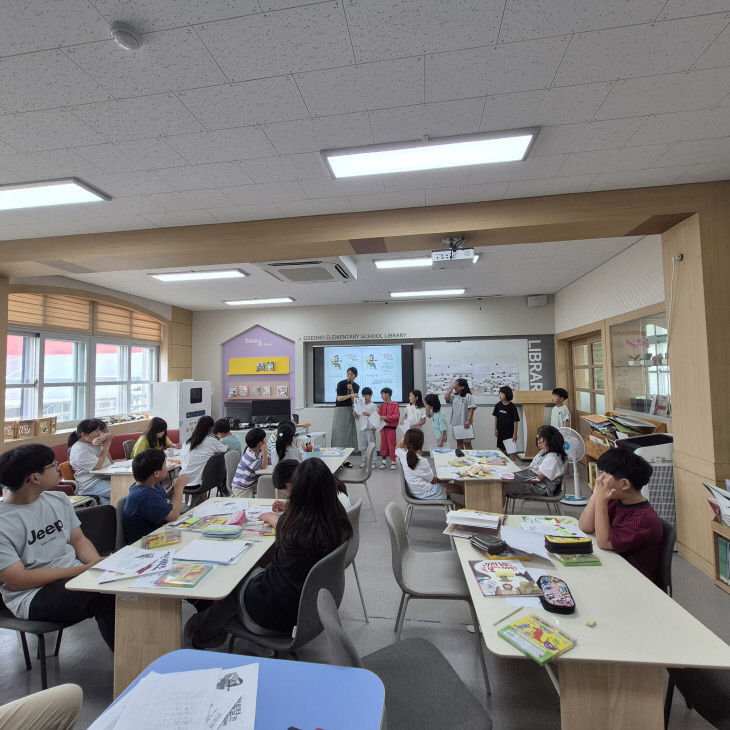 서천 오성초가 운영한 작가와의 만남 프로그램