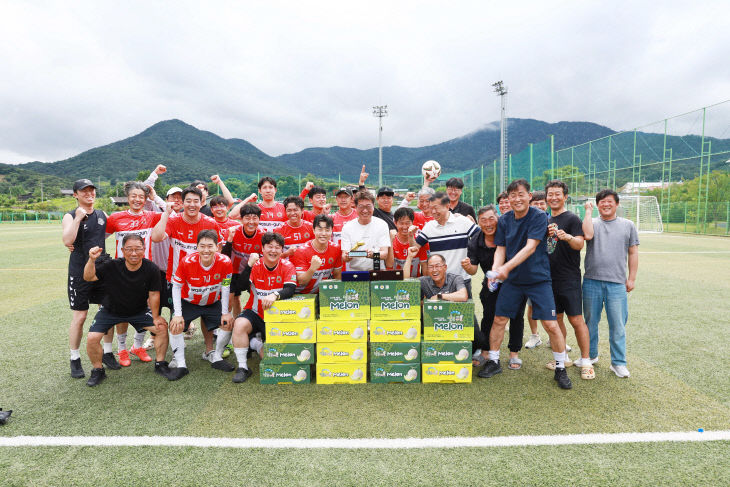 화순군청 축구동호회팀 단체 사진