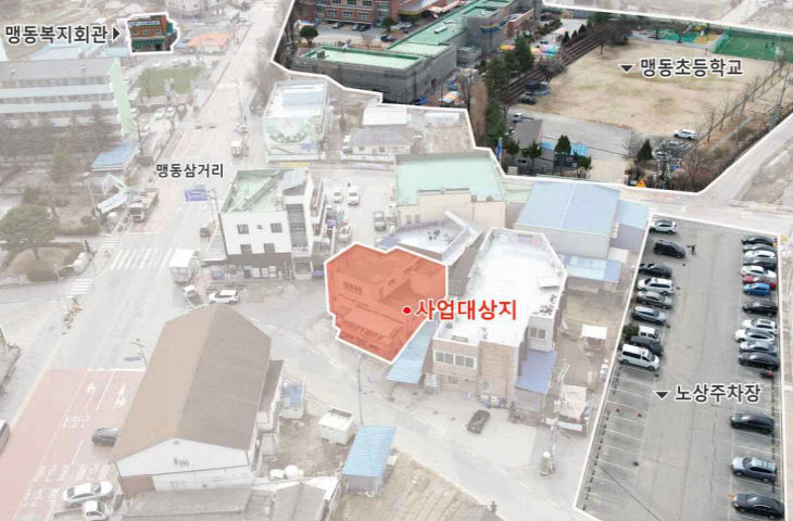 '청년 창업 카페' 조성 사업대상지 위치도.(사진=음성군 제공)