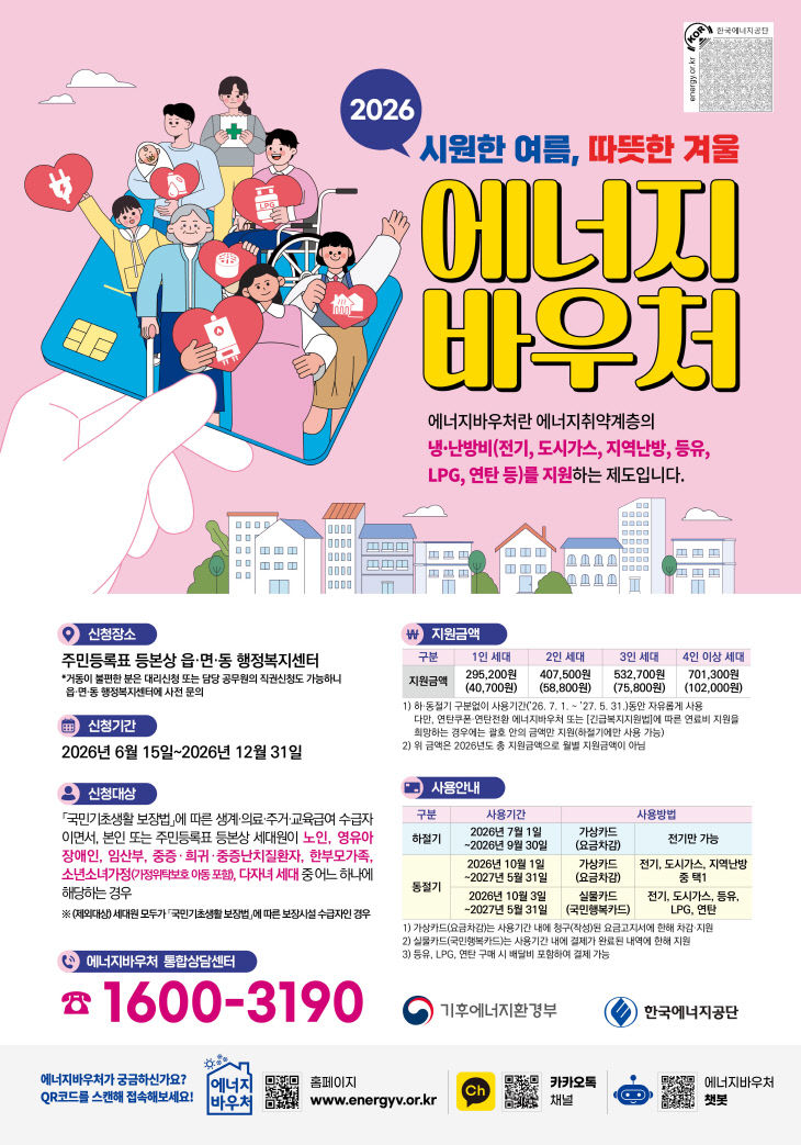 2.2026년 에너지바우처 포스터