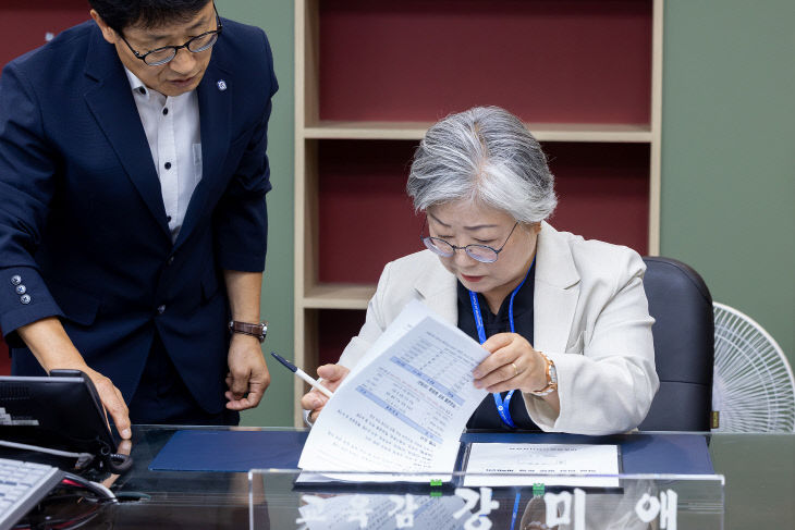 세종시교육청 강미애 교육감 첫 결재, 학교 현장으로 향했다1