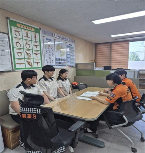 대학생들을 대상으로 한 119구급차 동승 실습
