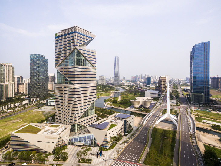 G 타워 전경 인천경제청