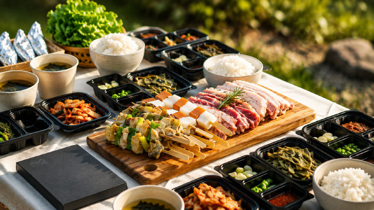 진도제철음식 바베큐세트