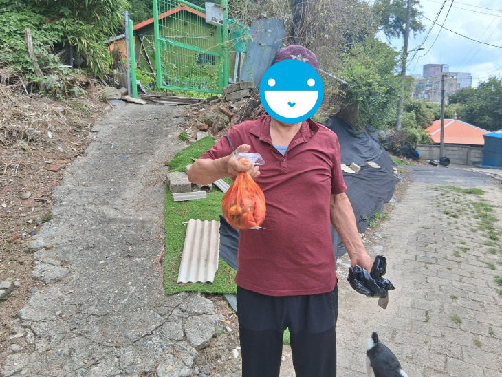 김치전달사진