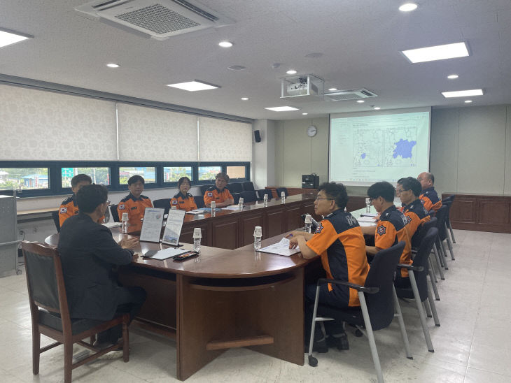 고창소방서 방문…호우 대응태세 점검(사진)