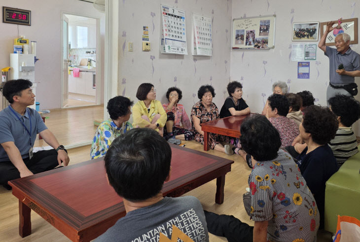 정현영 대산면장, 폭염대비 현장행정
