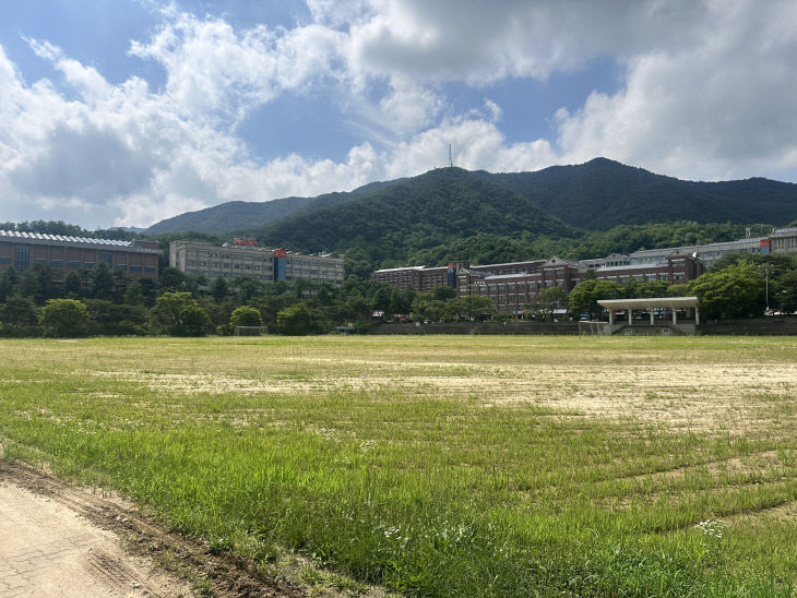 대원대학교 운동장 전경
