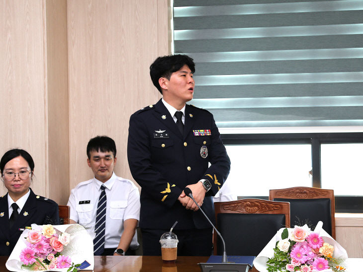 제1기 교육생 대표의 소감 발표