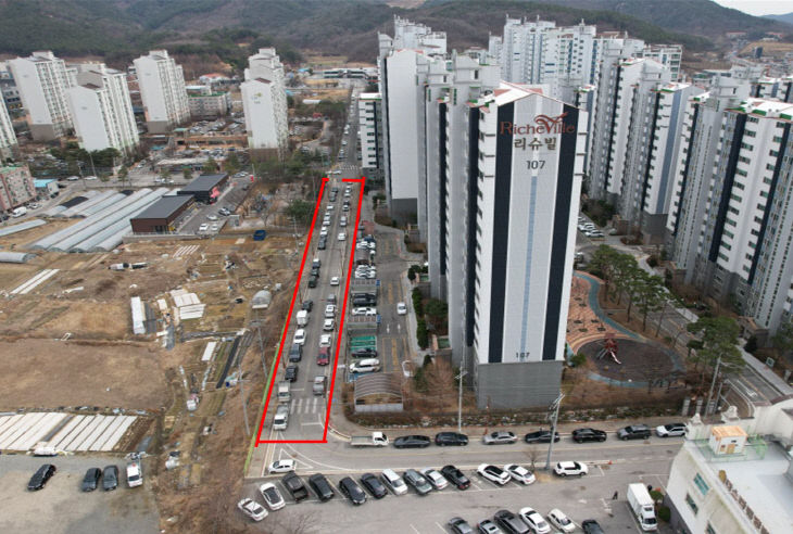 3.군계획도로 확포장공사 현장