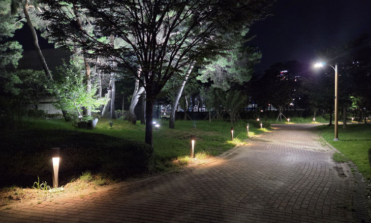 대농근린공원 안심빛채움 경관조성사업 완료.