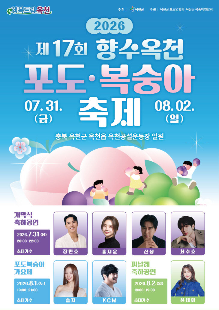 사진1) 향수옥천 포도복숭아축제