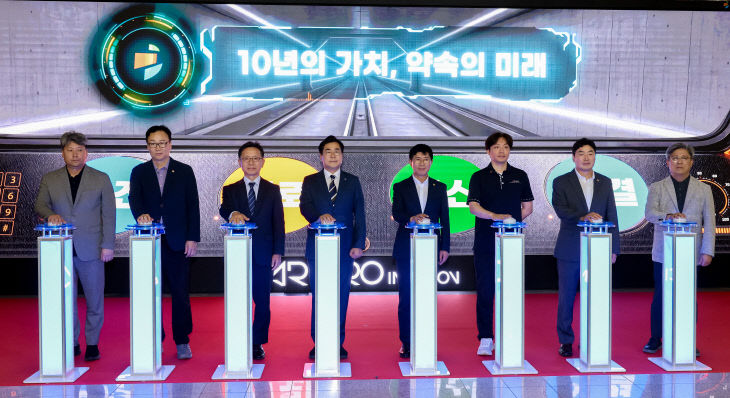 보도자료사진(인천2호선 개통 10주년 기념식 세리모니)
