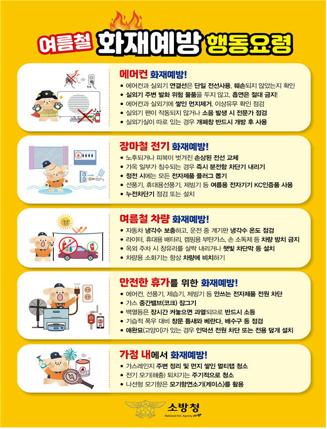 20260731보도의뢰(서산소방서,여름철 화재예방 행동요령 안내)