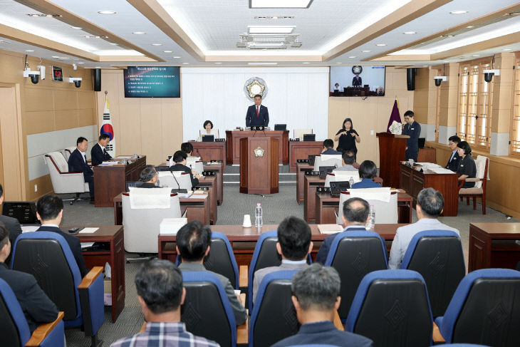 제322회 임시회 개회식 사진(26. 8. 3.)