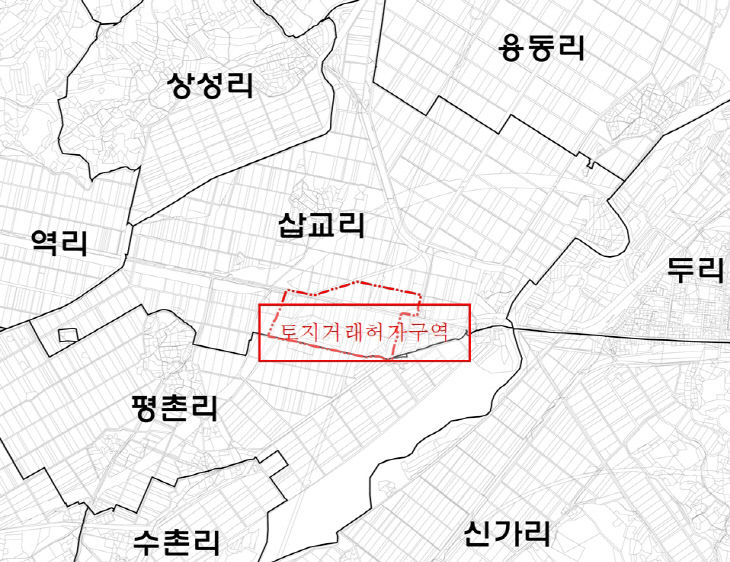 2.토지거래허가구역 지형도