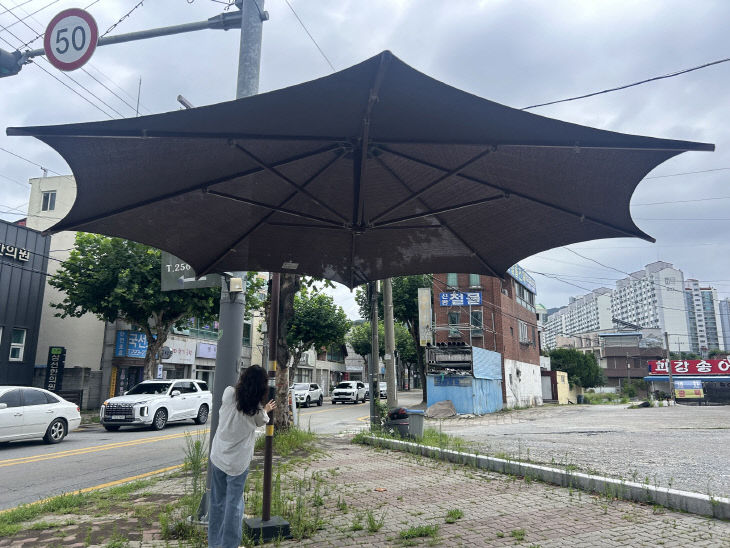 그늘막 점검