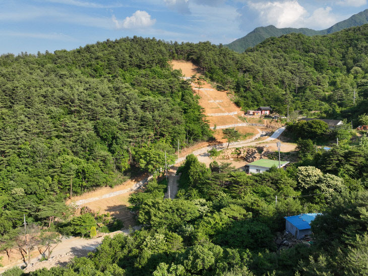 산청읍 내리 복구모습