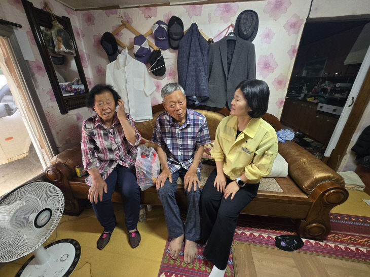 김성숙 고수면장 보훈가족방문