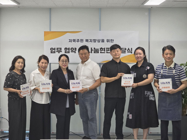 터 특화거리상인회 업무협약)