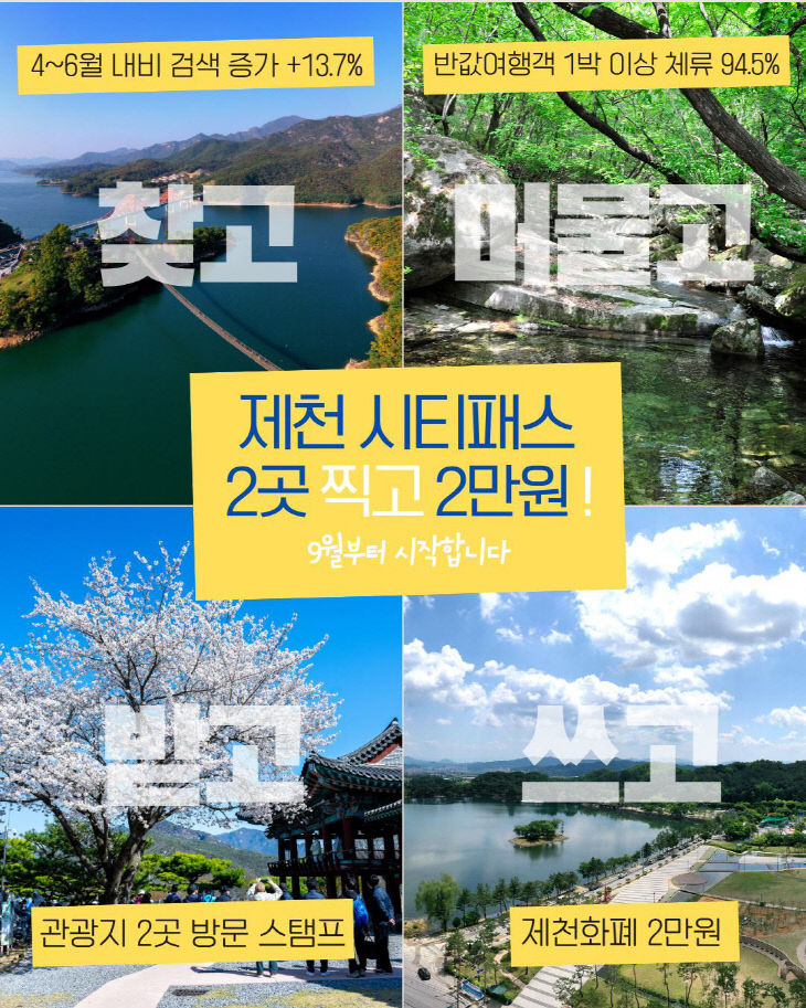 제천 관광의 체질 변화, 데이터로 증명했다1