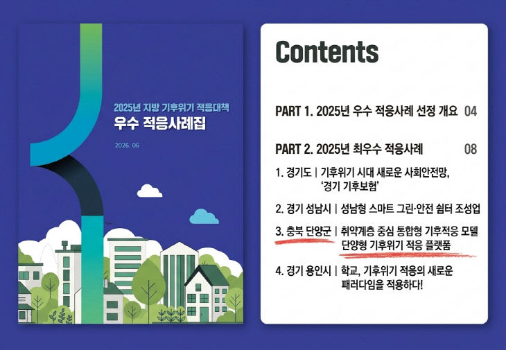 보도 1) 우수 적응사례집 사진