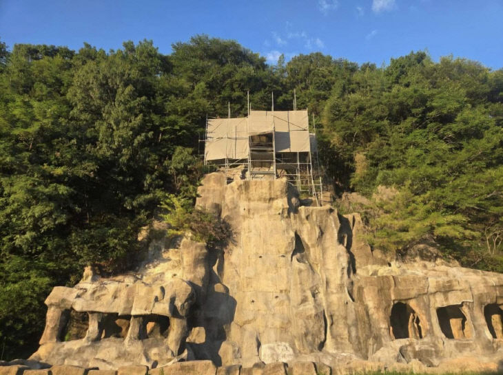 사본 -1.장대공원 사자형상 철거 현장