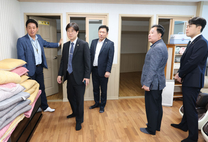 시청 직원 휴게공간 현장을 방문