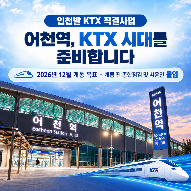 1-1. 인천발 KTX 직결사업 홍보 이미지