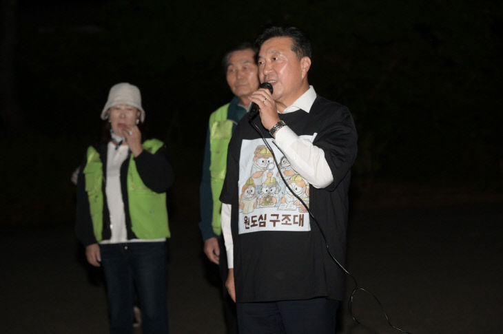 반딧불이랑 밤마실 '예산군수 인사말씀' 현장