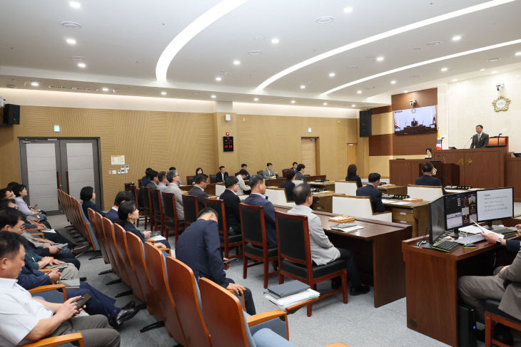 서천군의회 제346회 임시회 본회의 모습
