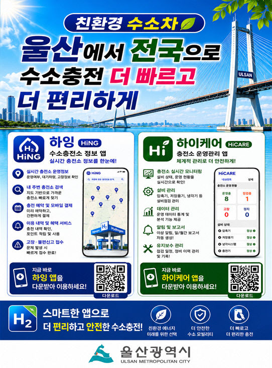 울산시 실시간 충전정보로‘수소전기차 즐겁게