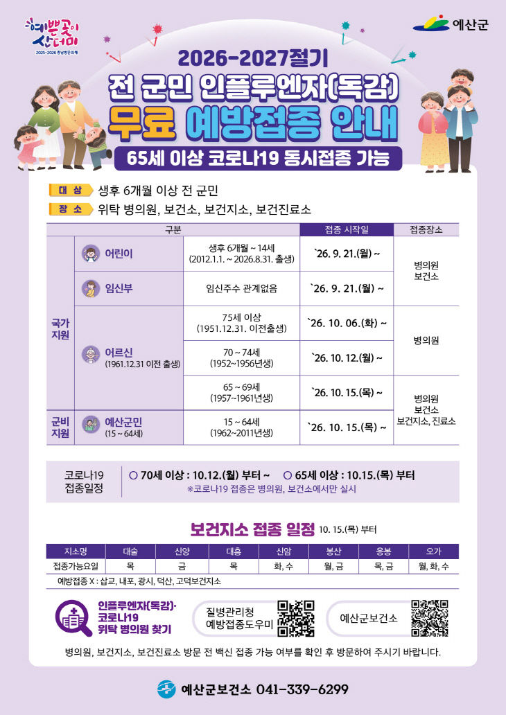 2.인플루엔자 예방접종 홍보 포스터