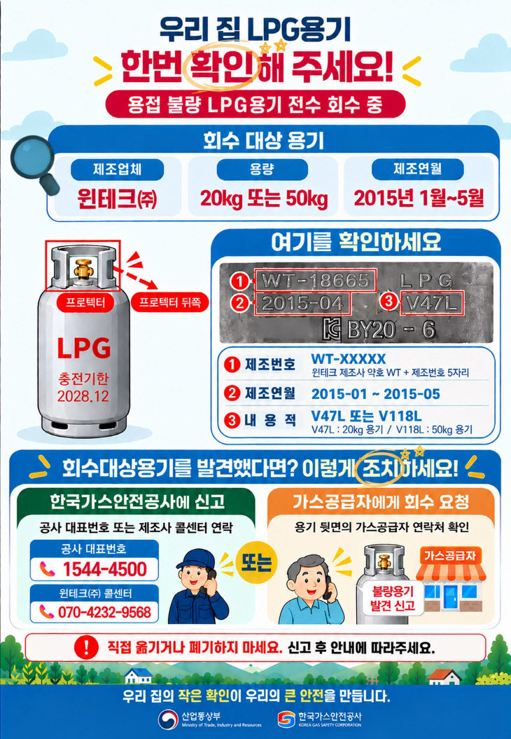4_음성군, 농어촌 어르신 대상 불량 LPG용기 확인 당부_안내문(