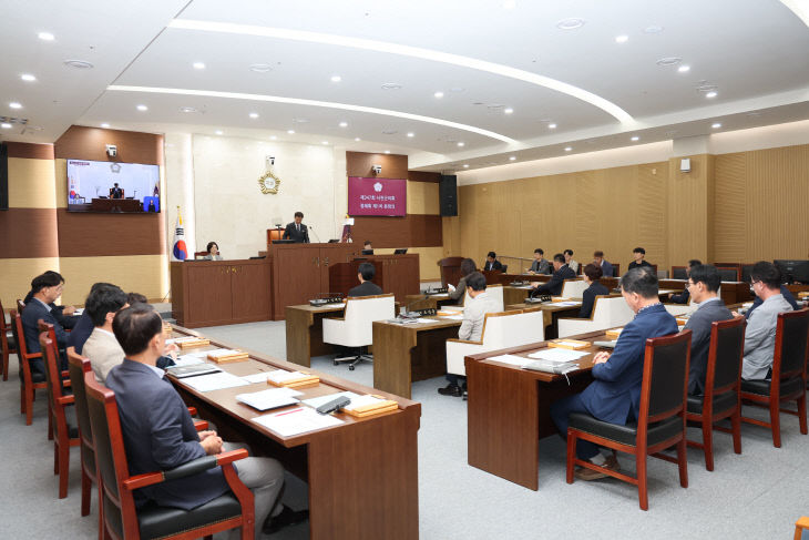 서천군의회 제347회 1차 정례회 모습
