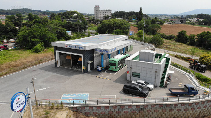 3. 음암면에 있는 서산시 수소충전소 모습