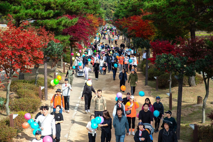 지난해 걷기 행사에 참가한 시민들