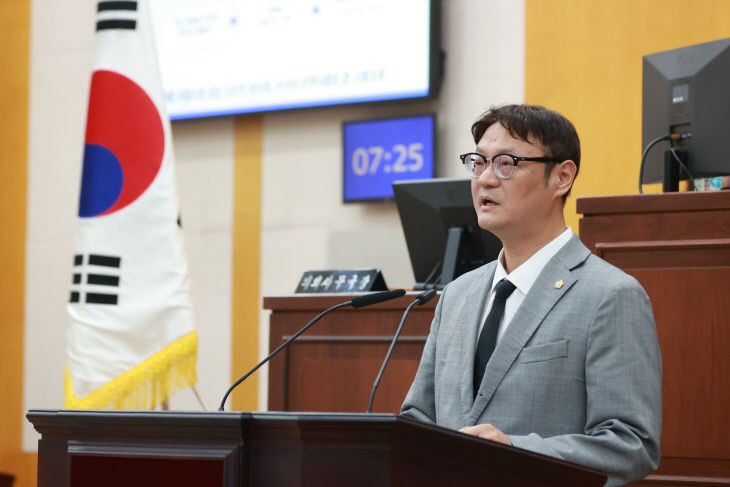 김영웅 의원님 자유발언 사진