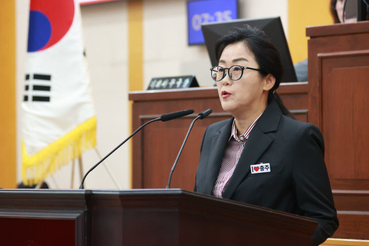 김명진 의원님 자유발언 사진