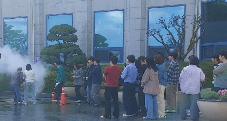 [사진1] 시청사 화재진압훈련 실시