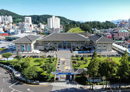 여수시청 전경
