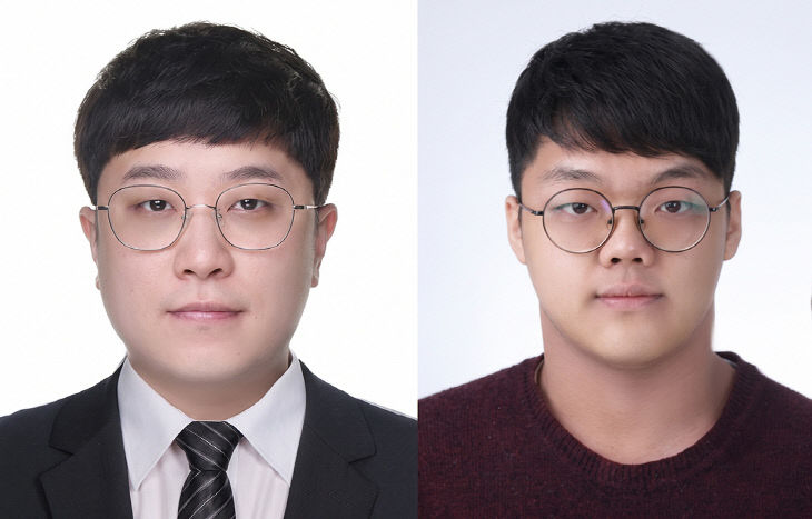사진_[왼쪽부터] 단국대 원종호 교수 및 최종영 석사