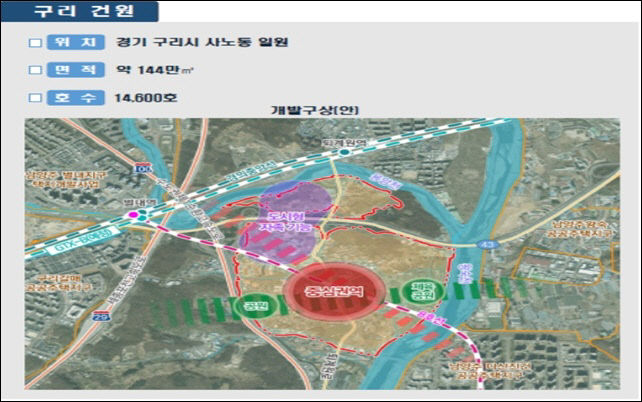 구리시, 신규 공공택지 ‘구리건원지구’ 발표