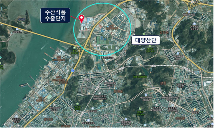 1. 수산식품수출단지 위치 이미지