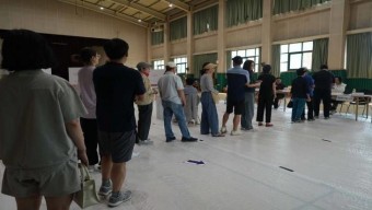 [영상] 이 시각 투표소 현장 21대 대통령선거 대전 노은 제2투표소(타임랩스)