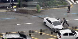 자칫 큰 사고로 이어질 뻔한 대전 오류동 교통사고