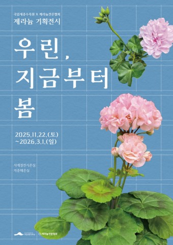 한겨울에 피어난 봄...국립세종수목원 `제라늄 전시회` 개막