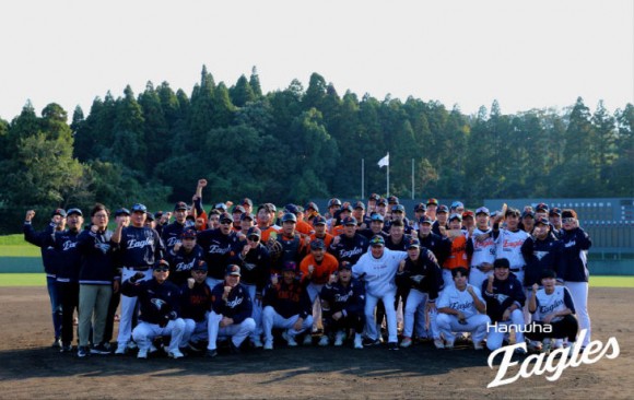 한화 이글스, 일본 미야자키 캠프 마무리 "장점 발견하는 시간"