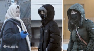 강추위에 맞선 출근길